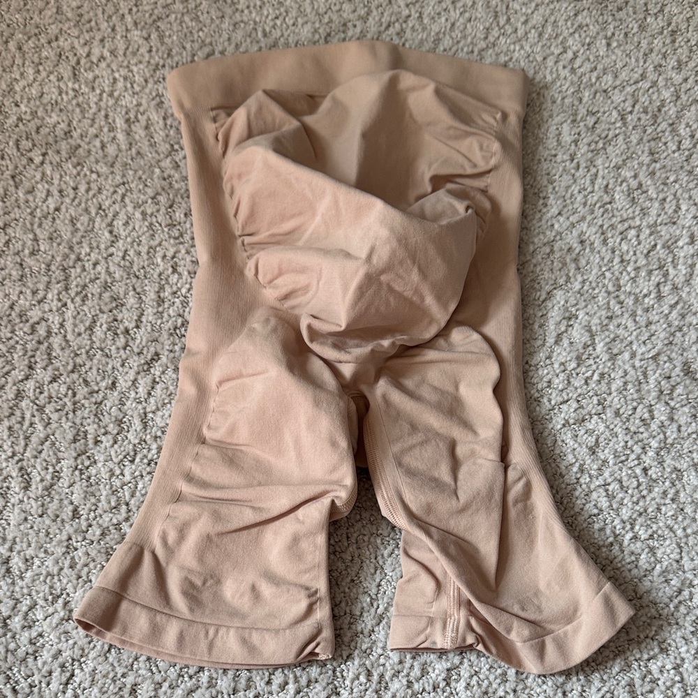 Beige Maternity Shapewear Shorts